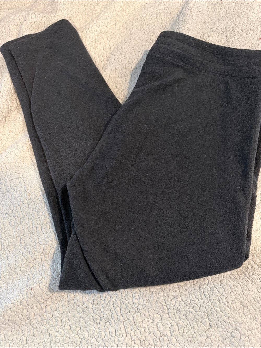 Cuddl Duds Black Fleece Lounge Pants